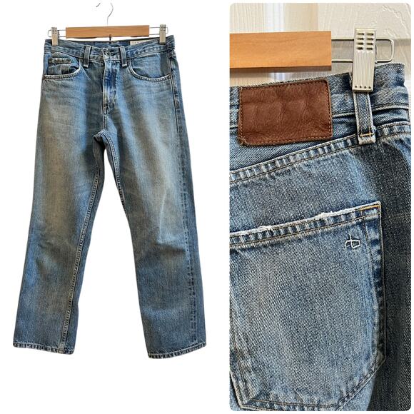 Rag & Bone Size 25 Tomboy Cotton Cropped Jeans 24 Inch Inseam Relaxed Fit - Picture 1 of 10